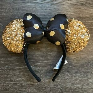 Black and gold Minnie ears